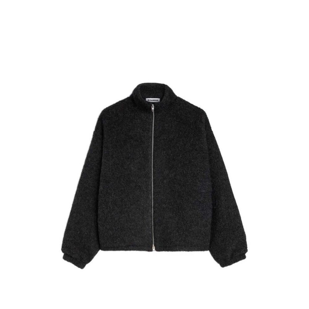 Jil Sander Men Zip-Up Wool-Blend Fleece Sweater
